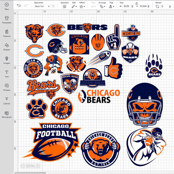 Chicago Bears NFL Bundle | SVG, EPS, PNG