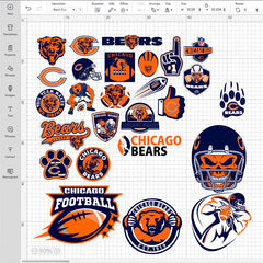 Chicago Bears NFL Bundle | SVG, EPS, PNG