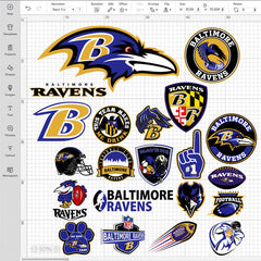 Baltimore Ravens NFL Bundle | SVG, EPS, PNG