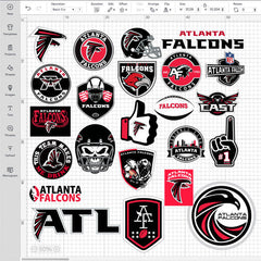 Atlanta Falcons NFL Bundle | SVG, EPS, PNG