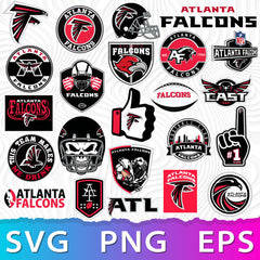 Atlanta Falcons NFL Bundle | SVG, EPS, PNG