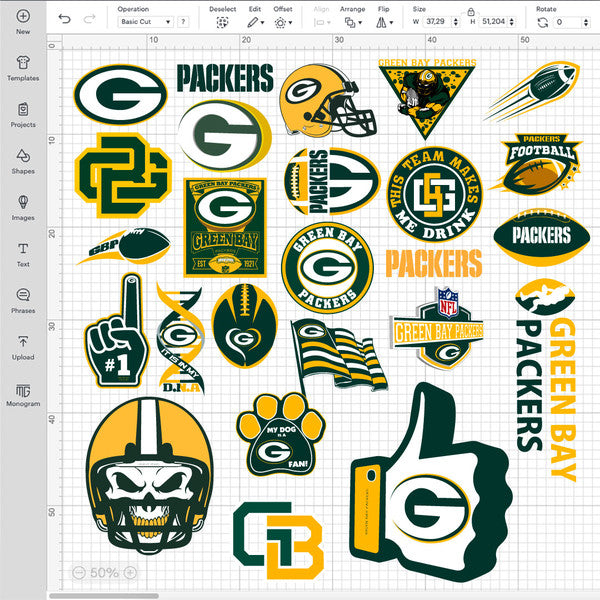 Green Bay Packers NFL Bundle | SVG, EPS, PNG