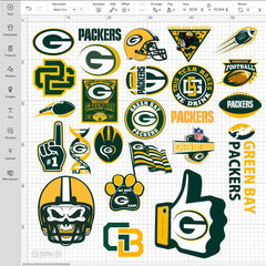 Green Bay Packers NFL Bundle | SVG, EPS, PNG