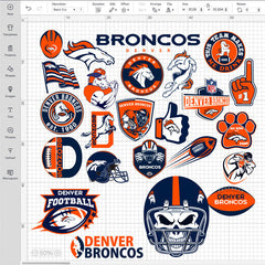 Denver Broncos NFL Bundle | SVG, EPS, PNG