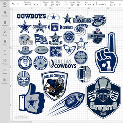 Dallas Cowboys NFL Bundle | SVG, EPS, PNG