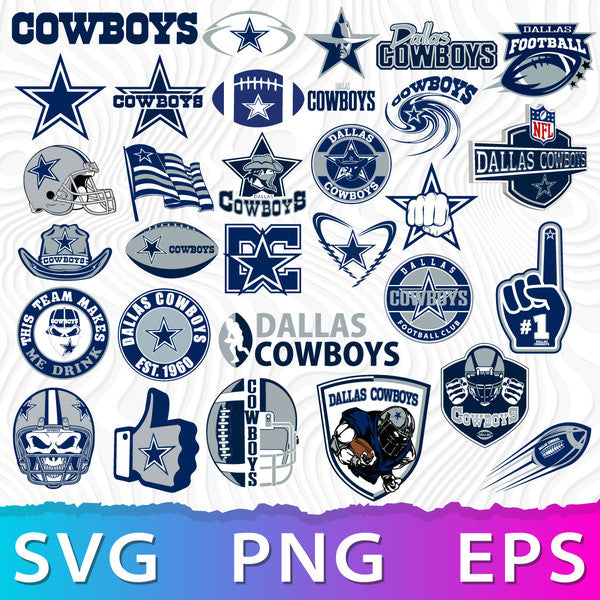 Dallas Cowboys NFL Bundle | SVG, EPS, PNG