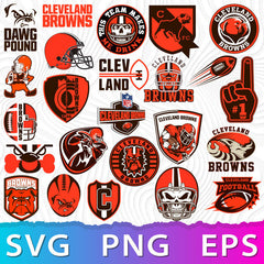 Cleveland Browns NFL Bundle | SVG, EPS, PNG