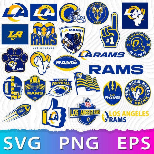 Los Angeles Rams NFL Bundle | SVG, EPS, PNG