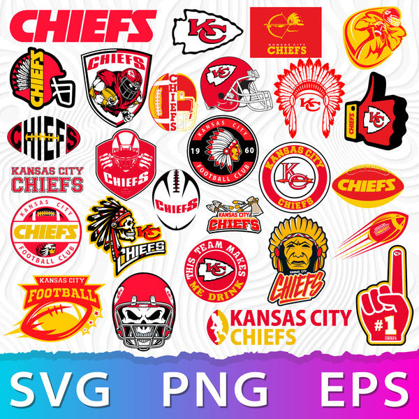 Kansas City Chiefs NFL Bundle | SVG, EPS, PNG