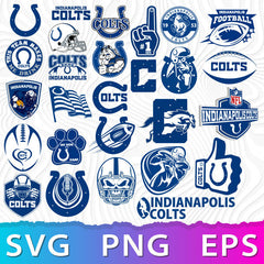 Indianapolis Colts NFL Bundle | SVG, EPS, PNG