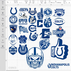 Indianapolis Colts NFL Bundle | SVG, EPS, PNG