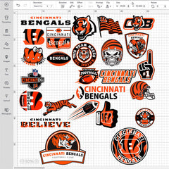 Cincinnati Bengals NFL Bundle | SVG, EPS, PNG