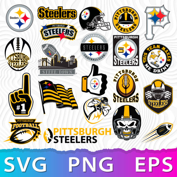 Pittsburgh Steelers NFL Bundle | SVG, EPS, PNG