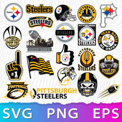 Pittsburgh Steelers NFL Bundle | SVG, EPS, PNG