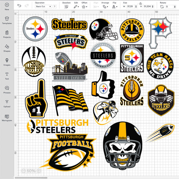 Pittsburgh Steelers NFL Bundle | SVG, EPS, PNG