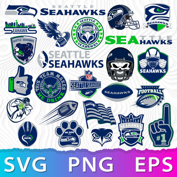 Seattle Seahawks NFL Bundle | SVG, EPS, PNG