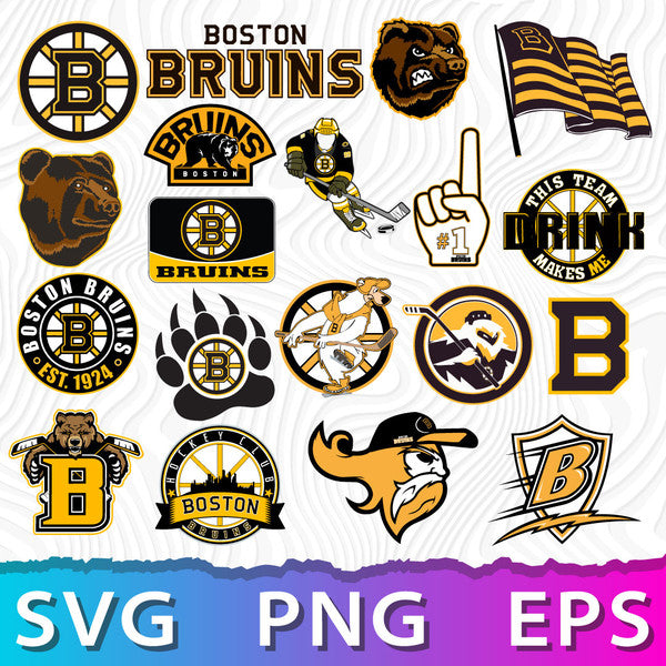 Boston Bruins Logo Bundle | SVG, EPS, PNG