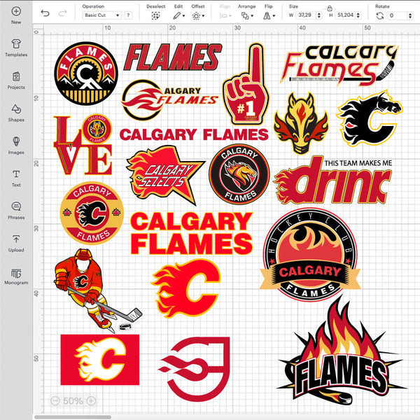 Calgary Flames Logo Bundle | SVG, EPS, PNG