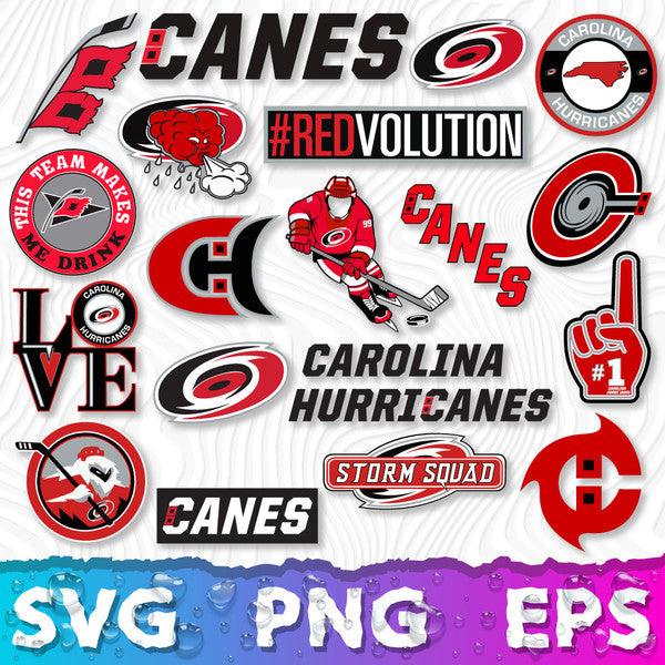 Carolina Hurricanes Logo Bundle | SVG, EPS, PNG