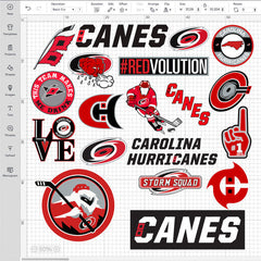 Carolina Hurricanes Logo Bundle | SVG, EPS, PNG