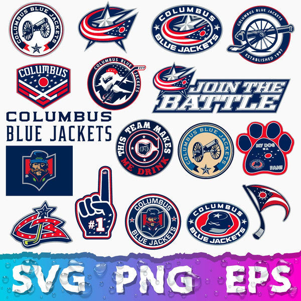 Columbus Blue Jackets Logo Bundle | SVG, EPS, PNG