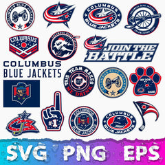 Columbus Blue Jackets Logo Bundle | SVG, EPS, PNG