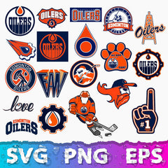 Edmonton Oilers Logo Bundle | SVG, EPS, PNG