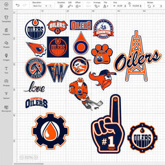 Edmonton Oilers Logo Bundle | SVG, EPS, PNG