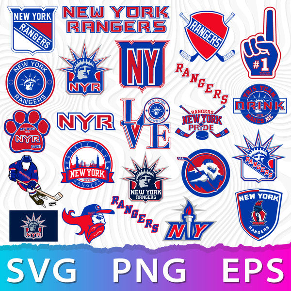 New York Rangers Logo Bundle | SVG, EPS, PNG