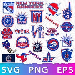 New York Rangers Logo Bundle | SVG, EPS, PNG