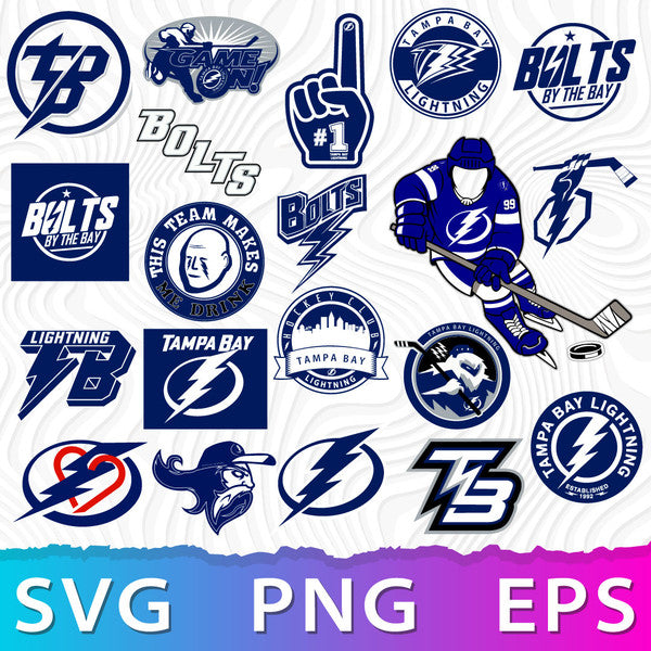 Tampa Bay Lightning Logo Bundle | SVG, EPS, PNG