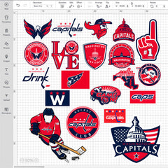 Washington Capitals Logo Bundle | SVG, EPS, PNG