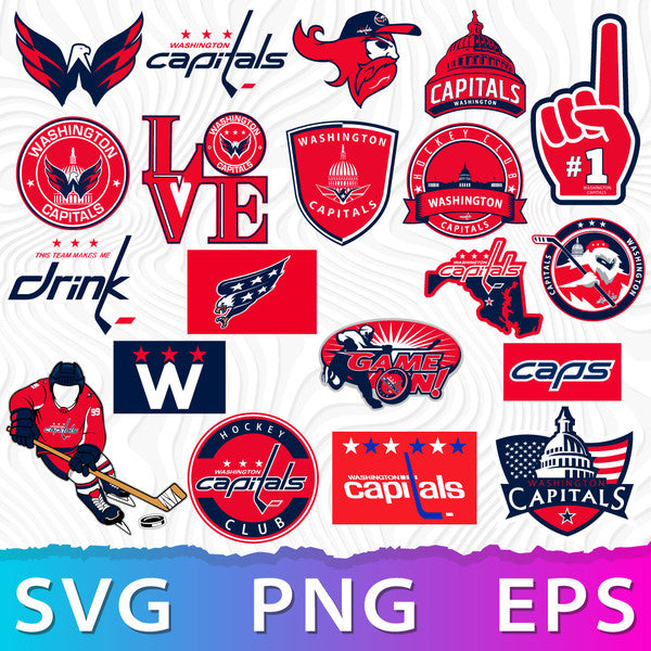 Washington Capitals Logo Bundle | SVG, EPS, PNG