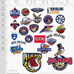 New Orleans Pelicans Logo Bundle | SVG, EPS, PNG