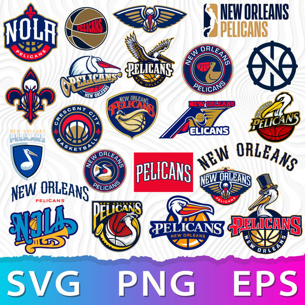 New Orleans Pelicans Logo Bundle | SVG, EPS, PNG