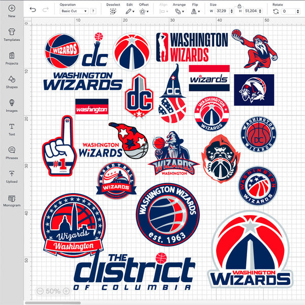 Washington Wizards Logo Bundle | SVG, EPS, PNG