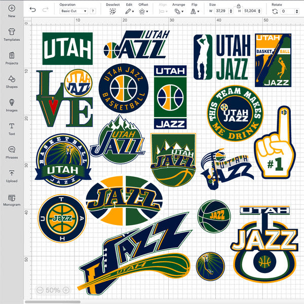 Utah Jazz Logo Bundle | SVG, EPS, PNG