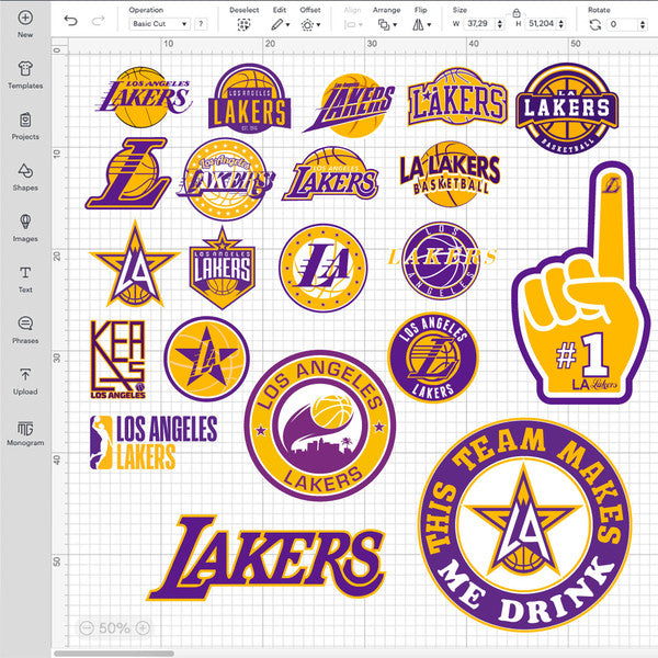 Los Angeles Lakers Logo Bundle | SVG, EPS, PNG