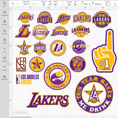 Los Angeles Lakers Logo Bundle | SVG, EPS, PNG