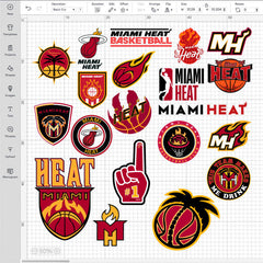 Miami Heat Logo Bundle | SVG, EPS, PNG