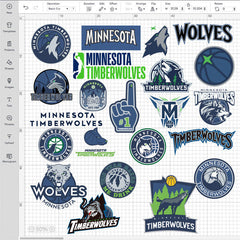 Minnesota Timberwolves Logo Bundle | SVG, EPS, PNG