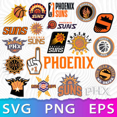 Phoenix Suns Logo Bundle | SVG, EPS, PNG