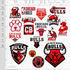 Chicago Bulls Logo Bundle | SVG, EPS, PNG