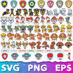 Paw Patrol SVG, Paw Patrol SVG For Cricut, Paw Patrol SVG Birthday, Paw Patrol PNG Transparent