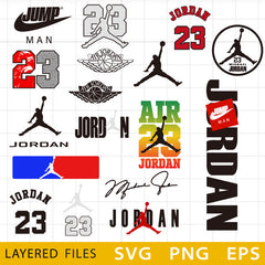 Jordan Logo Bundle Layered SVG