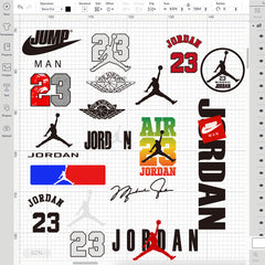 Jordan Logo Bundle Layered SVG