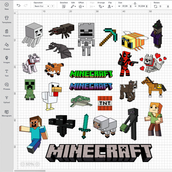 Minecraft Bundle SVG, Minecraft birthday svg, Minecraft party, Steve minecraft, Creeper Svg, Minecraft Digital Download