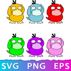 Pokémon Psyduck Bundle | SVG, EPS, PNG