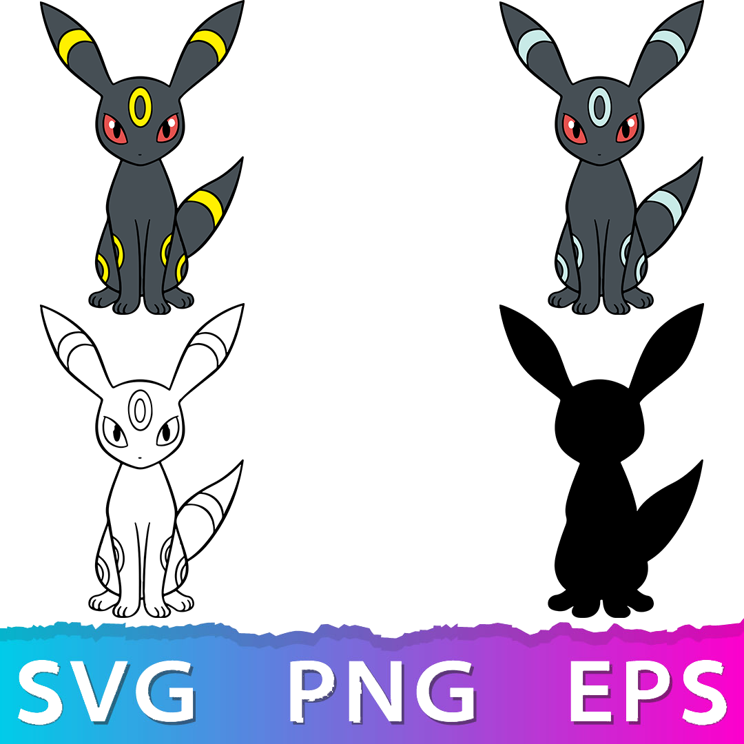 Pokémon Umbreon | SVG, EPS, PNG